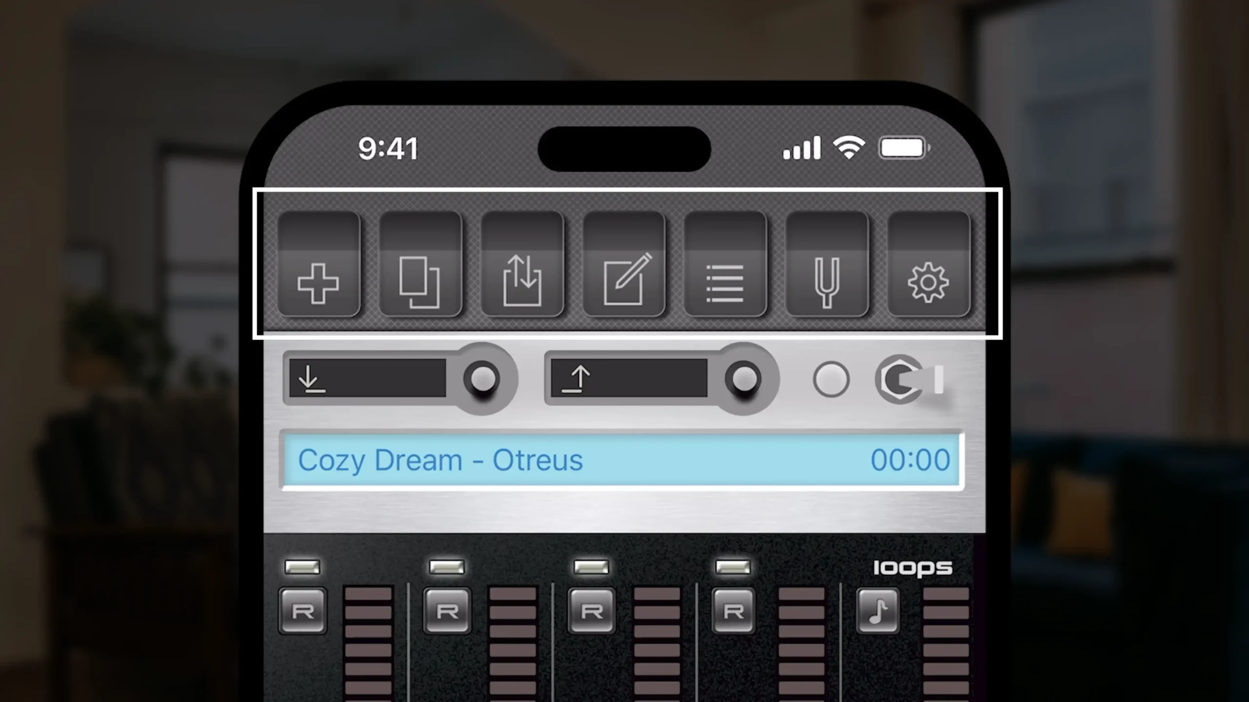 StudioMini-Navigation-section Navigation section - StudioMIni app to record music